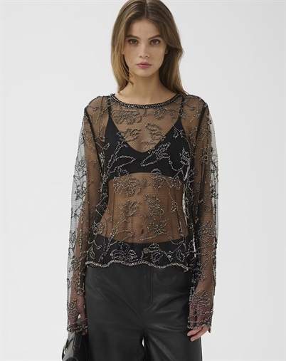 Gestuz - GZEstrid Bluse - Dark Silver